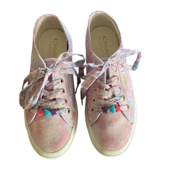 Superga x LoveShackFancy 2750 Sneaker in Cotton Candy 7 - Picture 2 of 7